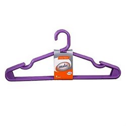 Percha plástica x 4 un. - 6263